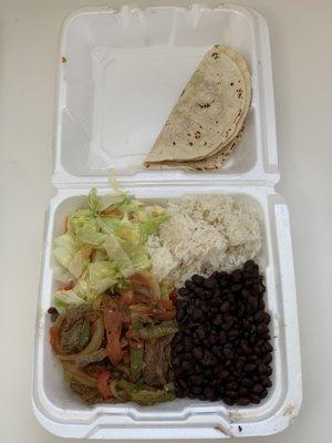 Steak with Onions - Mexican Style (~$13)