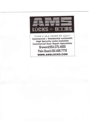 AMS Door Repair & Locksmith