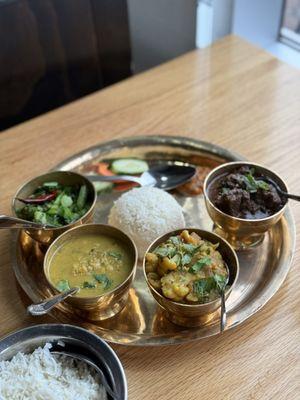 Nepali Set Meal with Yak