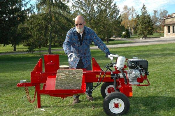 Heavy Duty Log Splitter with Hydraulic Lift Table