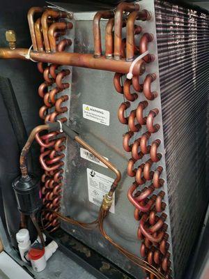 Evaporator coil install