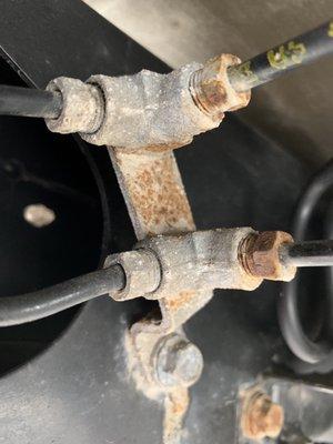 Rusted brake lines