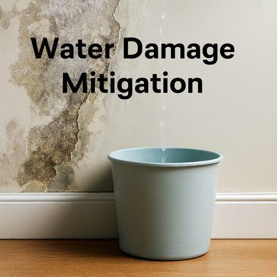 Emergency water damage mitigation using professional drying equipment to prevent mold growth and structural damage in Northern Virginia.