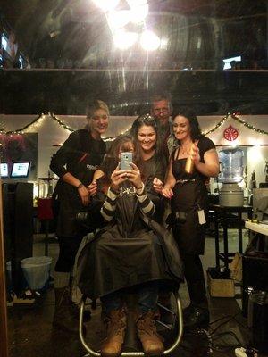 This team was on point providing customer service and an amazing hair cut/blow out experience