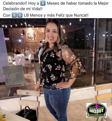 Felicidades a este Knock Out por cambiar su vida!