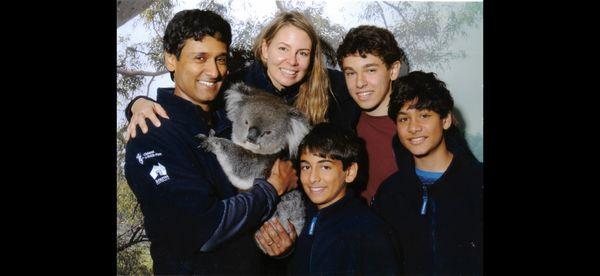 Dr. Babcock and her family at a Koala rescue sanctuary. "One of the most memorable experiences!"