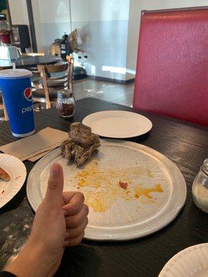 Small pepperoni pizza