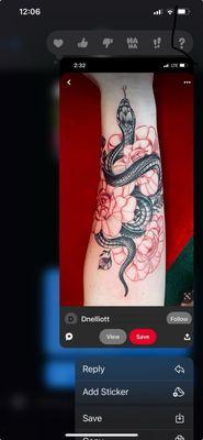 The photo I gave as reference.