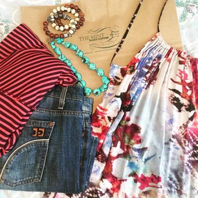 Joes jeans, free people dress , and some other goodies. :)