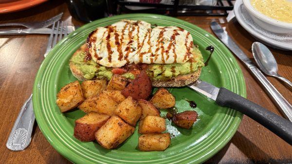 Bruschetta Avocado Toast. Yes!