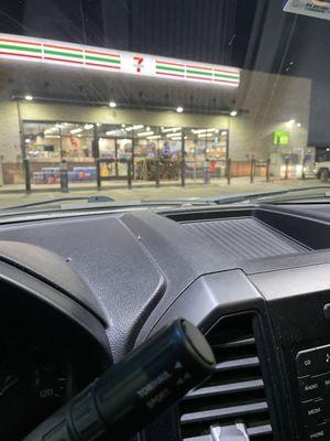 View from gas pump.