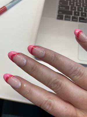 Even left paint all over my fingers, didn't even rub lotion on my hands after just applied too coat then said that will be $100