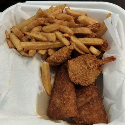 (2) Fish & (4) shrimp with fries