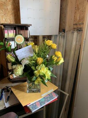 Order now all occasions vases Roses Lillies as assorted designs