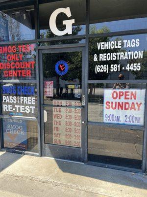 Yelp page says open on Sunday. The store sign says open on Sunday. 2nd sign also says open on Sunday.