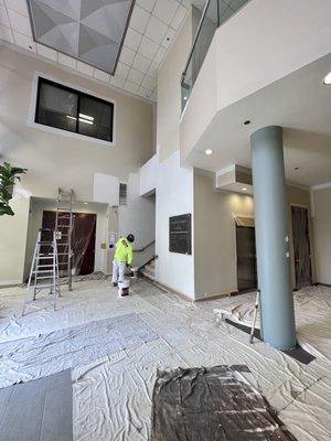 Painting office foyer