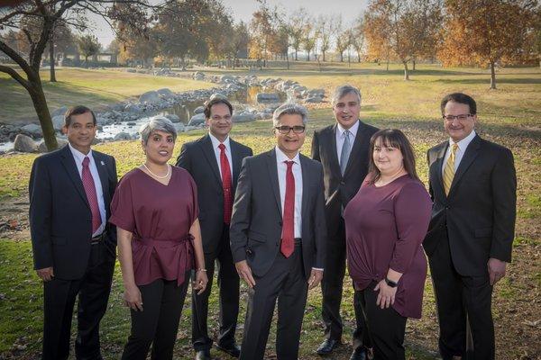 CCVMG Providers:(left to rt)Dr. Habib, Niji Solomon, FNP, Dr. Banerjee, Dr. Mehta, Dr. Khan, Becky Sutton FNP, Dr. Najjar, Janet Lechuga PA