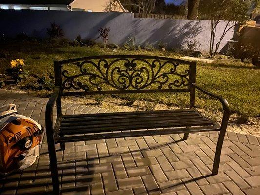 New pavers, landscape lighting, new sod, new plants