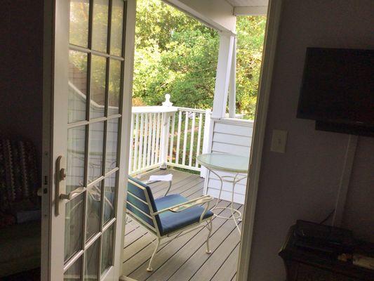 Door leading from our bedroom to the balcony