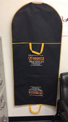 Zipper garment bag