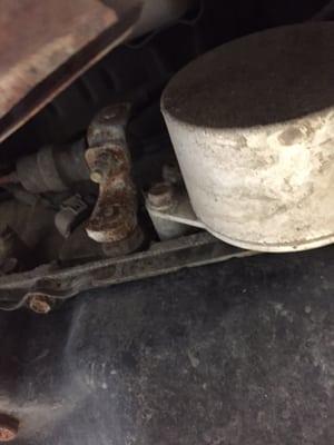 Rusted shift linkage broken, $1400 to fix it!
