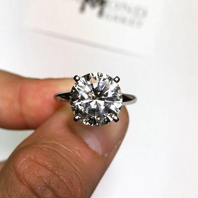 Someone very lucky took home this 5.40 carat Solitaire