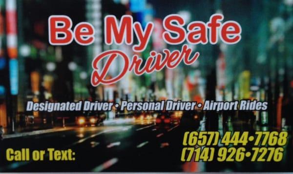 Be My Safe Driver