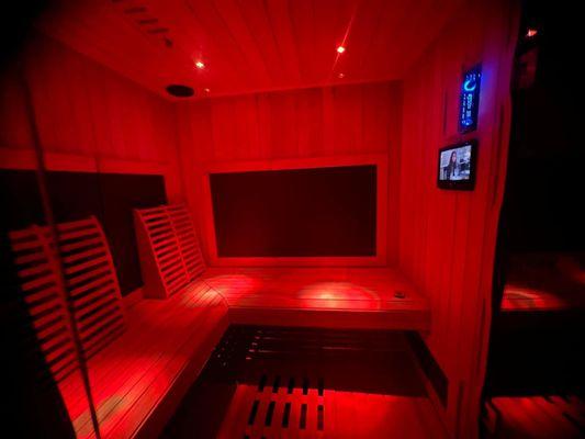 Take a minute to yourself in our Infrared Saunas!
