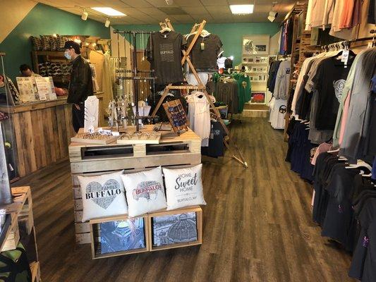 Buffalo themed gifts including art, t-shirts, masks, etc. on Hertel Ave!