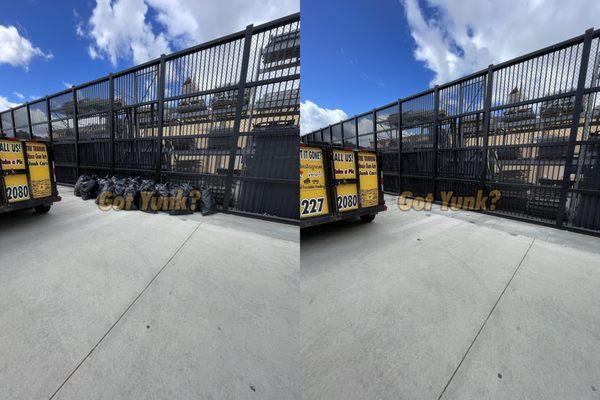 lowes job. before and after in lancaster ca.