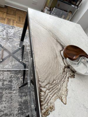 Water damage from persistent leaks