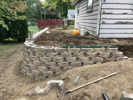 Retaining wall project