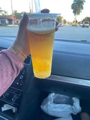 Mango green tea