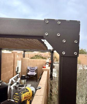 Pool equipment shade cover