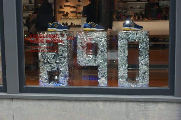 Custom acrylic boxes made for the Tannery Boston. This was for a New Balance display for the marathon.