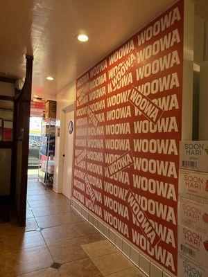 Entrance from back parking lot