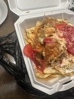 Pollo con tajadas
