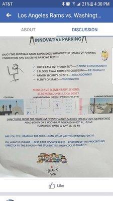 Best Parking lot, staff is very friendly and helpful!! Will be my go to for all the football games!!