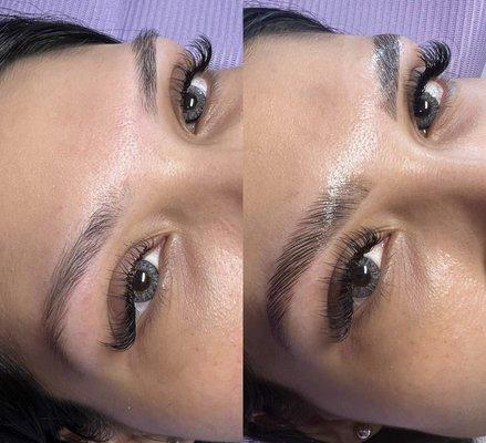 Before Classic fill and Brow lamination then after.
Artist Tania