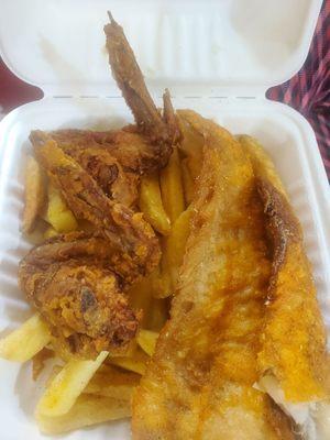 Hard chicken and fish