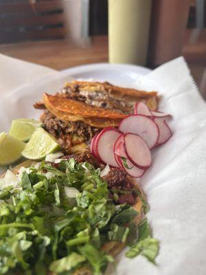 Al pastor taco Taco Birria