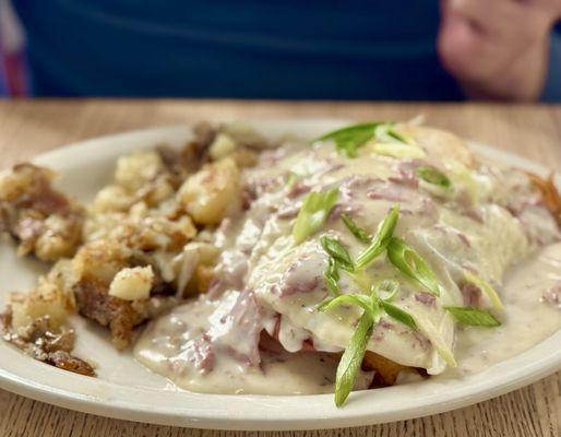 Ring Bologna Eggs Benedict