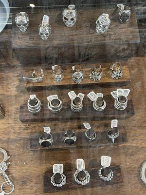 Killer large rings...many sizes available on site.