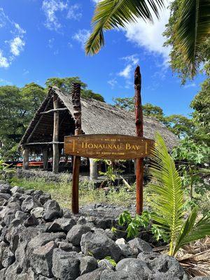 Hut as you walk along the one-way street toward Two Step.