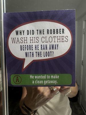 On the mirror in the restroom(LOL)