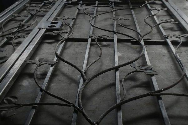 A door with a few branches