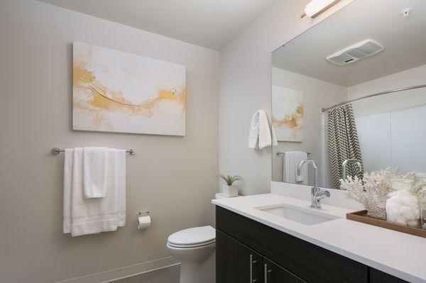 Beautiful full size bathrooms