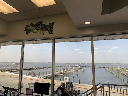 The view from the ship store