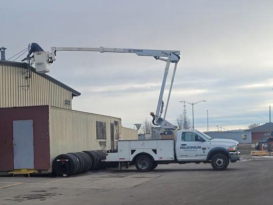 Upgrading lights at UPS center