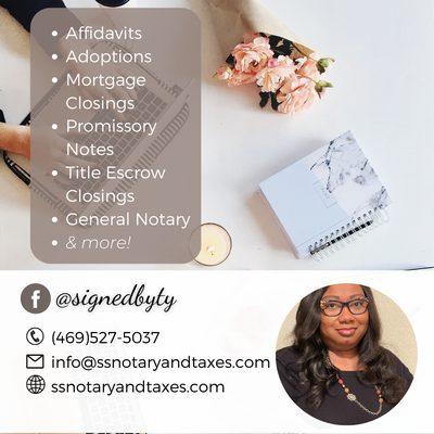 Signed By Ty Mobile Notary